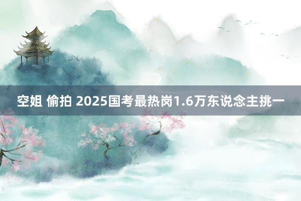 空姐 偷拍 2025国考最热岗1.6万东说念主挑一