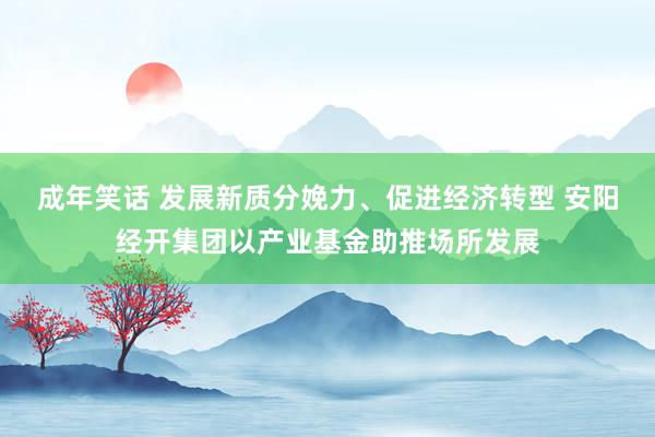 成年笑话 发展新质分娩力、促进经济转型 安阳经开集团以产业基金助推场所发展