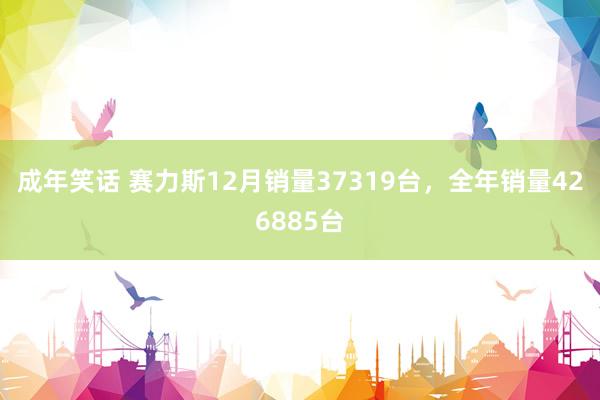 成年笑话 赛力斯12月销量37319台，全年销量426885台