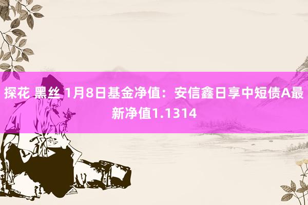 探花 黑丝 1月8日基金净值：安信鑫日享中短债A最新净值1.1314