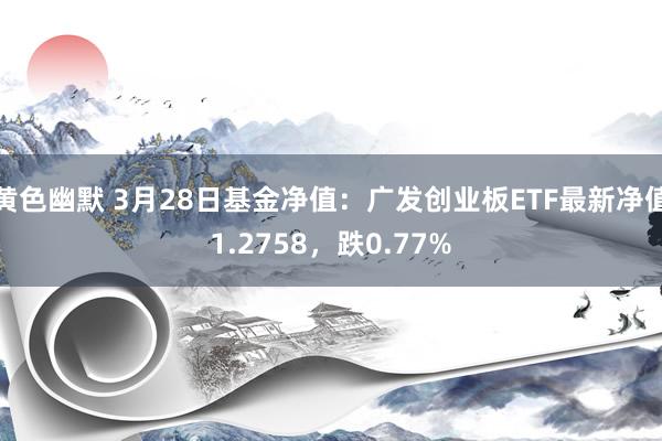黄色幽默 3月28日基金净值：广发创业板ETF最新净值1.2758，跌0.77%